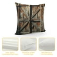 thumbnail image 4 of Orinice  Rustic Throw Pillow Cushion Cover, Vintage House Entrance Vertical Old Planks Distressed Weathered Hardwood Design, Decorative Square Accent Pillow Case,  White, 4 of 5