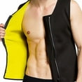thumbnail image 3 of Men Sauna Sweat Zipper Waist Trainer Vest Corsets Adjustable Workout Body Shaper, 3 of 6