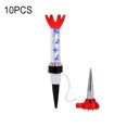 thumbnail image 2 of thinsony 10 Pieces Golf Ball Step Down Tees Portable Multi-colors Holder Plastic Training Practicing Outdoor Sporting Equipment Red, 2 of 5