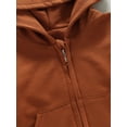 thumbnail image 6 of Bagilaanoe Toddler Baby Boy Girl Jacket Long Sleeve Zipper Hooded Sweatshirt with Pockets 12M 18M 24M 3T 4T 5T Kids Casual Outwear, 6 of 8