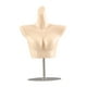 thumbnail image 4 of Maniquí femenino Torso Bra Maniquí Maniquí resistente Lencería independiente Soporte de piel plateada, 4 of 8