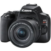 Canon EOS Rebel SL3 - Digital camera - SLR - 24.1 MP - APS-C - 4K / 24 fps - 3x optical zoom EF-S 18-55mm IS STM lens - Wi-Fi, Bluetooth - black