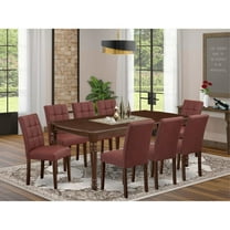 East West Furniture 9 Piece Kitchen Table Set consists A Dinning Table