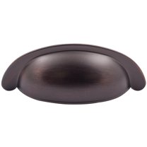 Cup Cup Cabinet Pull, 3 Inches, Vintage Bronze by Stone Harbor Hardware