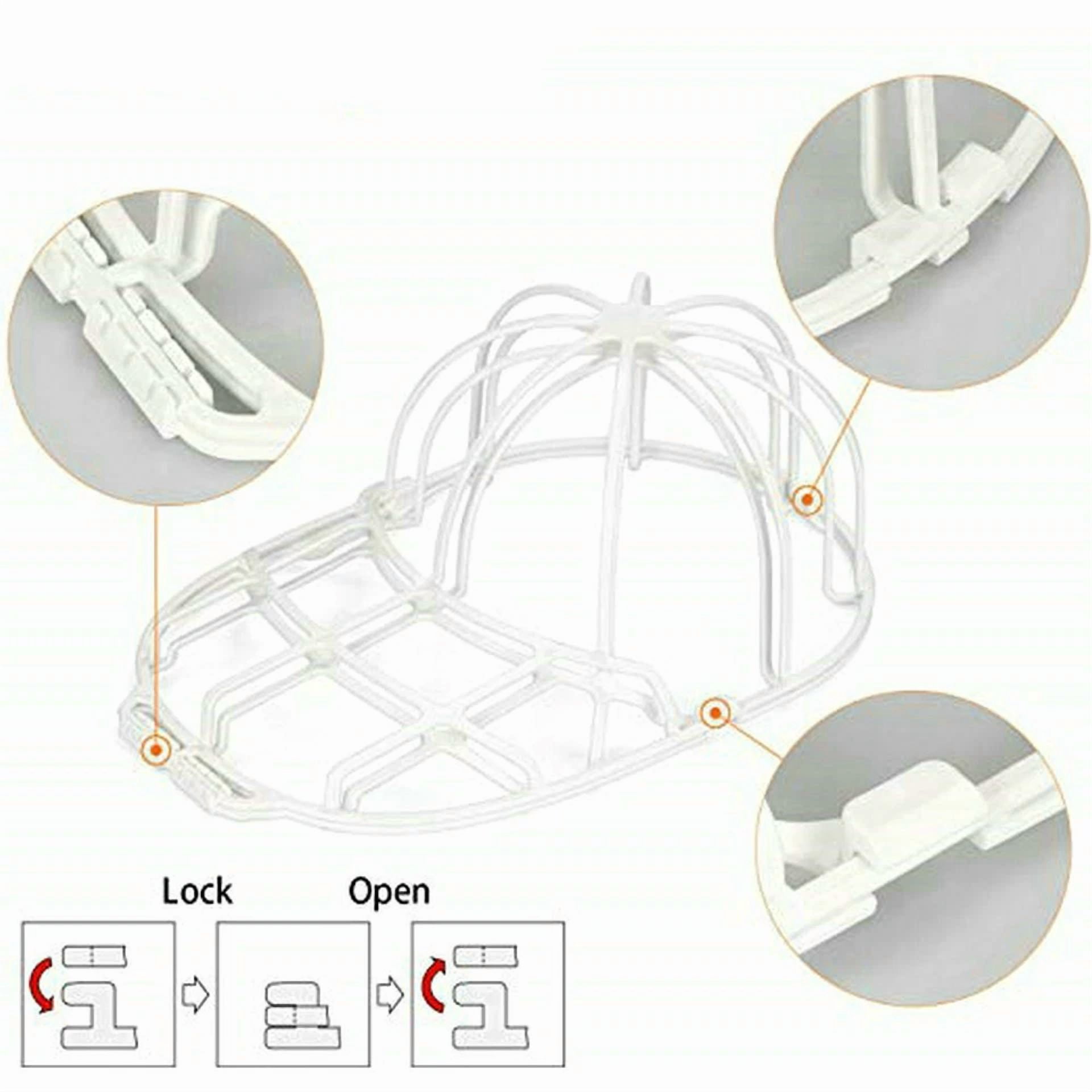 CIRCLE- 3 Pack Hat Washer Baseball Cap Cleaner Machine Washing Cage Holder Frame Net New