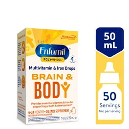 Enfamil Poly Vi Sol with Iron Liquid Multivitamin Supplement for Infants Toddlers Kids 1 Count Walmart
