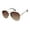 Gold & Black, variant on Women's R3408 Semi Rimless Metal UV400 Protective Aviator Pilot Fashion Sunglasses, 62mm