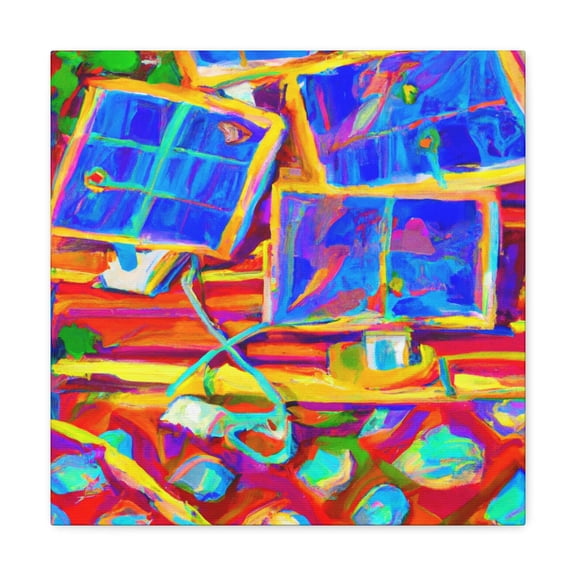 Electric Sun Rays - Canvas