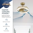 thumbnail image 6 of Hunter 20 inch Avel Fandelier Luxe Gold Ceiling Fan with LED Light Kit and Handheld Remote, 6 of 16