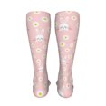 thumbnail image 6 of Bingfone Rabbit Sunflower Print Compression Socks for Women and Men Long Socks for Running Athletic Cycling Nurse, 6 of 8