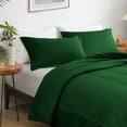 thumbnail image 3 of 500 TC Egyptian Cotton Comforter | Thicker Design | 300 GSM | Soft & Breathable | 1 Piece - Wyoming King Size ( 100" x 114" ) Inches, 1pc Comforter Only, (Hunter Green), 3 of 4