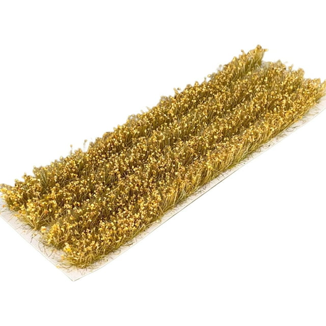 HILABEE 1:87 HO Grass Miniature Grass Strips Model Decor Handmade Lowland for Garden