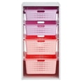 thumbnail image 4 of Your Zone Kids Sliding Bin Organizer with 4 Storage Bins, Pink, 4 of 8