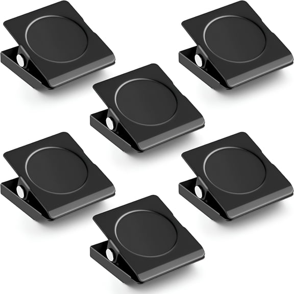 CCOCC Magnetic Clips Heavy Duty,Fridge Magnets Clips,Strong Magnets for Whiteboard,Refrigerator,Home,School,Office (Black)