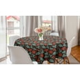 thumbnail image 1 of Floral Round Tablecloth, Victorian Style Botanical Artwork of Bindweed Flowers, Circle Table Cloth Cover for Dining Room Kitchen Decor, 60", Vermilion Multicolor, by Ambesonne, 1 of 1