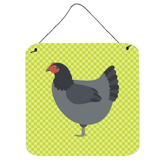 Jersey Giant Chicken Green Wall or Door Hanging Prints, 6 x 6 in.