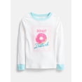thumbnail image 2 of Wonder Nation Girls' Snug Fit Cotton Pajama Top and Pants Set, 2-Piece, Sizes 4-10, 2 of 3