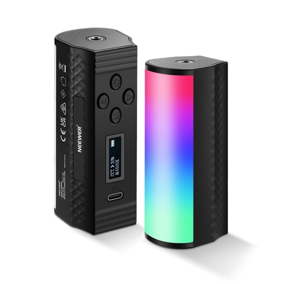 Neewer TL96RGB Magnetic Handheld Light Wand, 360° Full RGB, 2500-8500K Dimmable, 2500mAh, for Video/Photo/Vlog