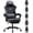 Grey-With pedals, variant on GTPLAYER Gaming Chair, Office Chair High Back Computer Chair with Foot Rest for Adults, Leather Desk Chair Executive Ergonomic Height Adjustable with Headrest and Lumbar Support, 300lbs Grey