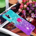 thumbnail image 6 of Glitter Case for Samsung Galaxy A13 5G, Bling Sparkle Colorful Gradient Quicksand Soft TPU Liquid Cover Case with Ring Stand for Samsung Galaxy A13 5G/ A04S/ M13 5G/ A04 4G JB-Green Purple, 6 of 14