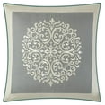 thumbnail image 2 of Nanshing Reina 7 Piece Traditional Damask Comforter Set, Teal, Queen, 2 of 5
