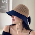 thumbnail image 7 of YooGuoGuo Women's Sun Hats with Wide Brim Floppy Beach Hat Packable Breathable with Bowknot for Summer Vacation, 7 of 7