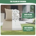 thumbnail image 6 of Ottowood Outdoor Deep Seat Cushions Set of 2, 24x24x4 Water-Repellent Patio Cushions, Beige, 6 of 8