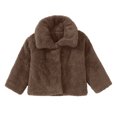 thumbnail image 4 of Toddler Kids Baby Girls Boys Jacket Fall Winter Solid Cardigans Fuzzy Lightweight Jackets Warm Coats Outerwear, 4 of 9