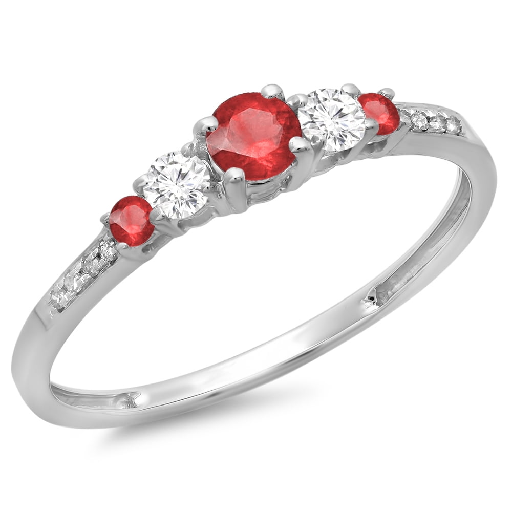Anelli: Anello in Oro Bianco Diamanti e Citrino
