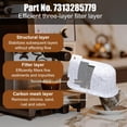 thumbnail image 4 of 5pcs Coffee Maker Filter Replacement, Activated Carbon Coffee Water Filter Activated Charcoal Water Filter Coffee Cafe Coffee Machine Carbon Filter Compatible with Delonghi 7313285779, 4 of 7