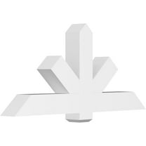 60"W x 27 1/2"H x 6"D x 6"F, 11/12 Pitch, Kennewick Architectural Grade PVC Gable Bracket