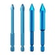 thumbnail image 1 of 4 Uds. Brocas para azulejos, perforaciones excéntricas de acero de alta resistencia, piezas de herramientas eléctricas, juego de taladro hueco,, 1 of 9