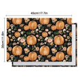 thumbnail image 5 of Fall Pumpkins and Flowers Pattern Summer Placemats Table Placemats Set of 6-Linen Kitchen Washable Placemats Table Mats 12"x18" Non-Slip Heat Resistant, 5 of 5