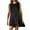 Black, variant on ibuvkizy Summer Dresses for Women Plus Size,Women Casual Loose Solid Patchwork Pleated Sleeveeless Round Dress,Holiday Party Beach Dress,Gifts for Women