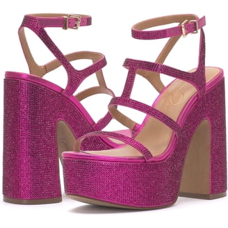 Jessica Simpson Selventa Slumber Brown Mary Jane Block Heel