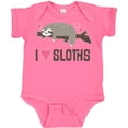 thumbnail image 3 of Inktastic I Love Sloths Girls Baby Bodysuit, 3 of 5