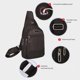 thumbnail image 5 of Cinturón de hombro bolsa de espalda cruzada, bolsa de hombro con múltiples compartimentos de cremallera, correa ajustable con agujero para auriculares, para salidas casuales, resistente,, 5 of 8
