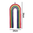 thumbnail image 2 of ins decoración niñas arco iris horquilla almacenamiento decoración del hogar tejido colgante adornos de madera Ormromra CPB-DE-SSW599-2, 2 of 2