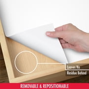 Con-Tact Creative Covering™ Solid Color White Vinyl, 18 in. x 16 ft., Well Suited to Surface Protection and Shelf Organization