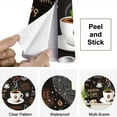 thumbnail image 4 of Peel and Stick Wallpaper 3D Coffee Cartoon Cafe Shop Restaurant Coffee Cup Coffee Beans Coffee Modern Art Wall Mural Decor Self Adhesive and Removable 69in x 98in, 4 of 8