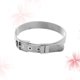 thumbnail image 5 of Pulsera de malla de acero inoxidable con diseño recto y ajustable para hombre., 5 of 5
