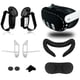 thumbnail image 1 of Accesorios de silicona para Meta Quest 3, Funda protectora, almohadilla protectora para la cara con tapa para las lentes, funda para el mando con abertura para la batería y tapa basculante, 1 of 6