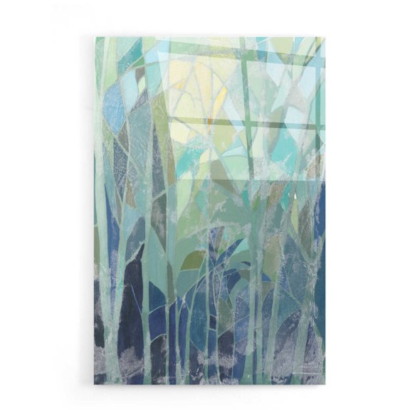 Epic Art 'Stained Glass Forest II' by Grace Popp, Acrylic Wall Glass, 16"x24"