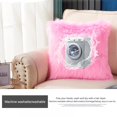 thumbnail image 4 of Faux Fur Throw Pillows Fluffy Pillow Covers 16x16", Faux Fur Pillow Covers Luxury Series Merino Style Decorative Pillows Case for Living Room Couch Bedroom Car Home Decor, 4 of 7