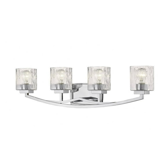 Z Lite 1929-4V-CH Zaid 4 Light Vanity, Chrome - 8.25 x 32 x 5.5 in.