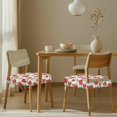 thumbnail image 3 of SEANATIVE Snowman Chair Covers Set of 6 Christmas Chair Seat Covers for Dining Chairs Reusable Chair Seat Cushion Cover with Elastic Band, Suitable for Home/Restaurant/Banquet, 3 of 7