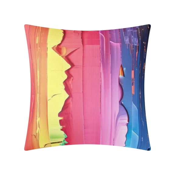Reversible Abstract Pillow Covers Sofa Bed Cushion Cover Artistic Design Cushion Covers Home Decorating