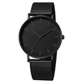 thumbnail image 1 of Reloj de pulsera Reloj de cuarzo simple para estudiantes de moda $ Reloj simple Banda de malla de moda Reloj de pulsera de acero de cuarzo $ Reloj de cuarzo simple de moda, 1 of 5