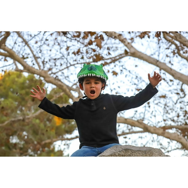 bell toddler rex bike helmet Kids' Sidetrack Youth Cycling Helmet, T-Rex Matte Blue, 50-57 cm: Buy Online at Best Price in UAE This awesome helmet jumps right out with its fun 3 Raskullz T-Rex Awesome Green Helmet,