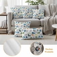 thumbnail image 2 of 2 Pack Outdoor Waterproof Throw Pillow Covers,Cartoon Cat Seamless Decorative Square Pillow Case Patio Pillowcases for Chair Couch Sofa 16x16in, 2 of 9